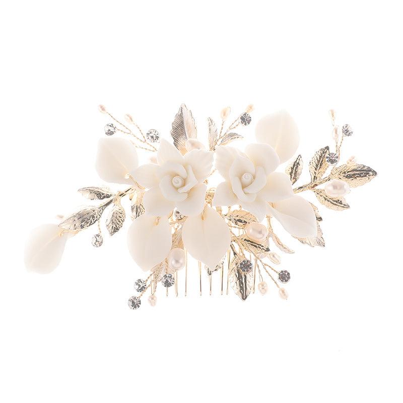 Bridal Headwear Hair Comb Earrings Set Retro Temperament - Trendha