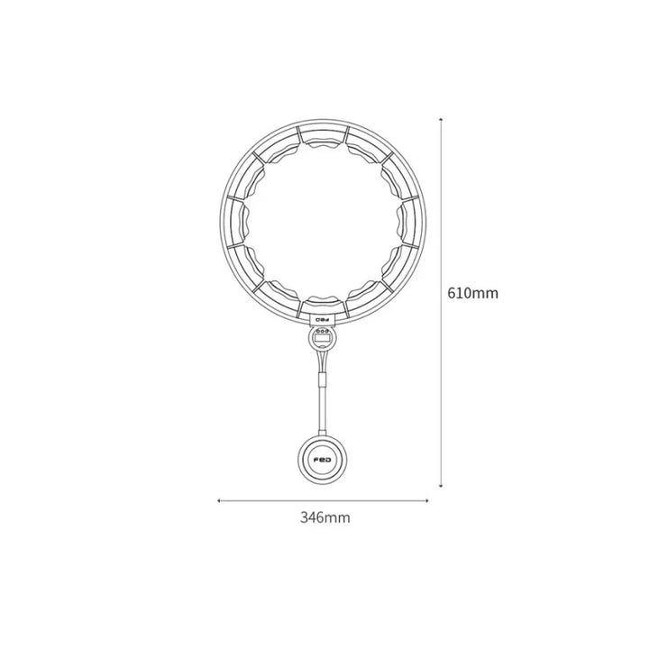 Smart Fitness Hoop for Waist Slimming & Fat Burning