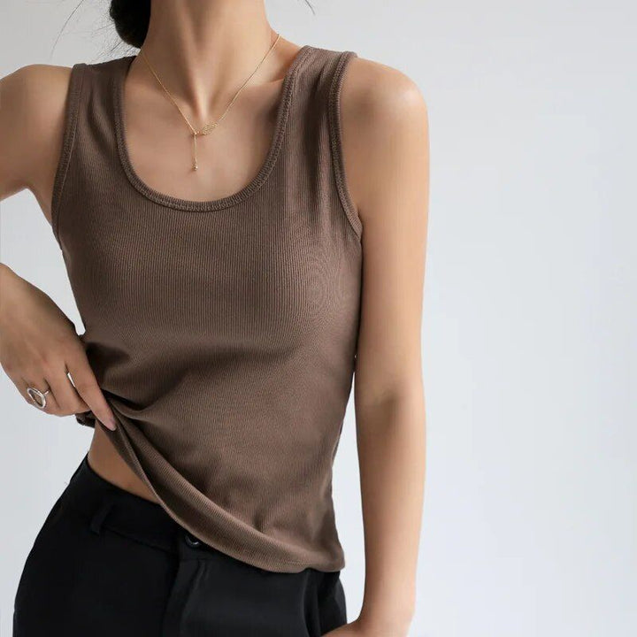 Chic Summer Solid Color Tank Top