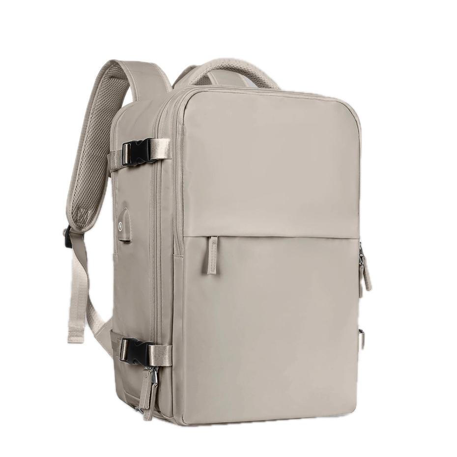 Nylon Travel Backpack with Shoe Compartment