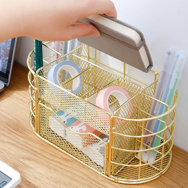 Metal Mesh Desktop Organizer