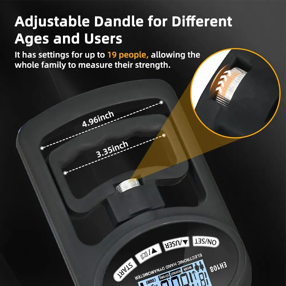 Digital Grip Strength Trainer with USB LCD Display