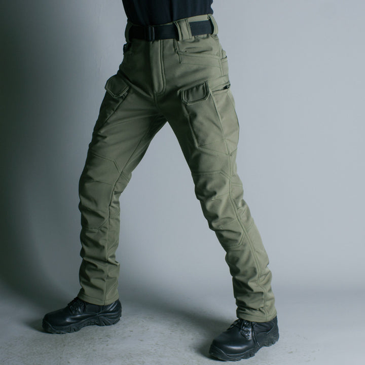 IX7 Shell Tactical Pants Men's Business Shirt Fleece Trousers