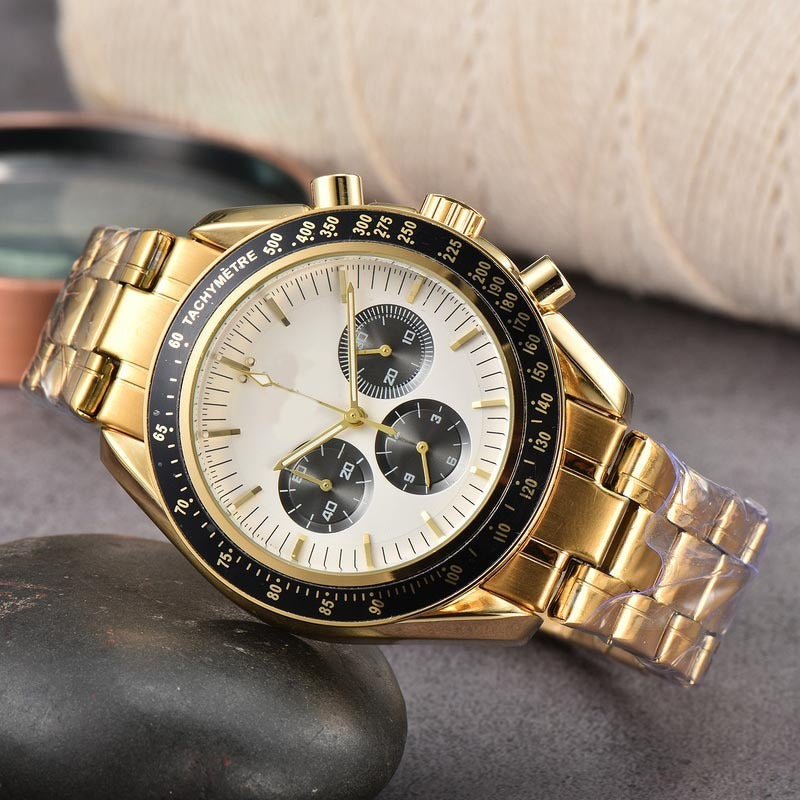 High Quality Steel Belt Quartz Timing European Men&