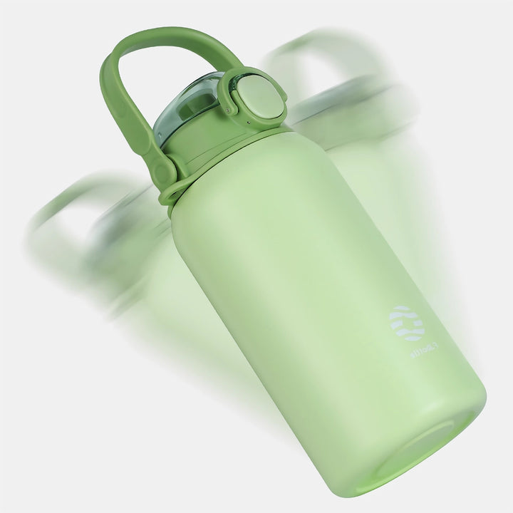 Large Capacity Stainless Steel Thermos Bottle with Straw – Hot & Cold Vacuum Flask for Gym