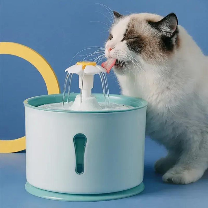 2.4L Cat Water Fountain with LED Light and USB Charging