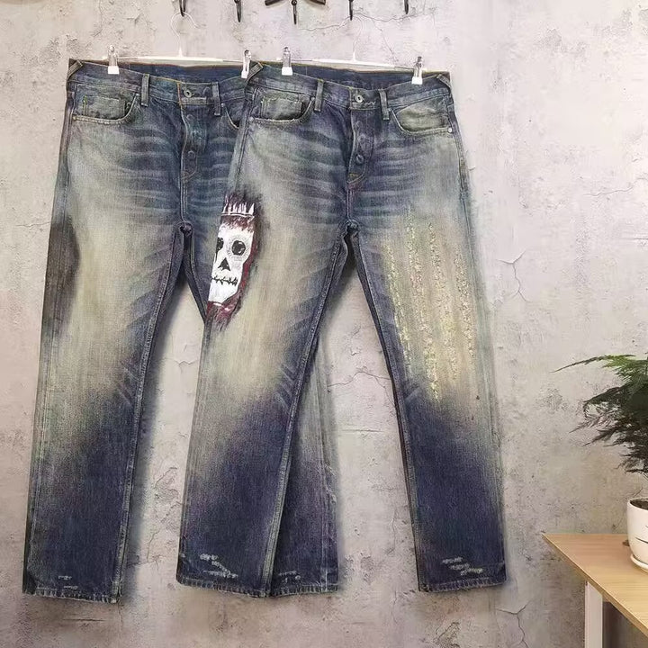 Straight Jeans Men's Niche Design