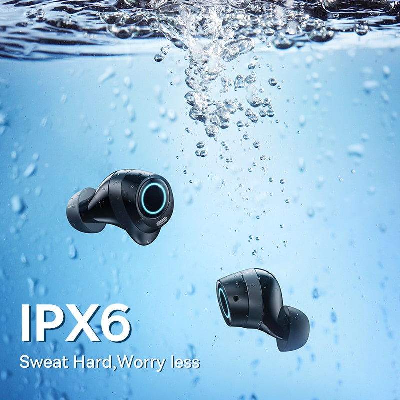 Wireless Noise Cancelling Sport Earbuds with Long Battery Life and Bluetooth 5.3