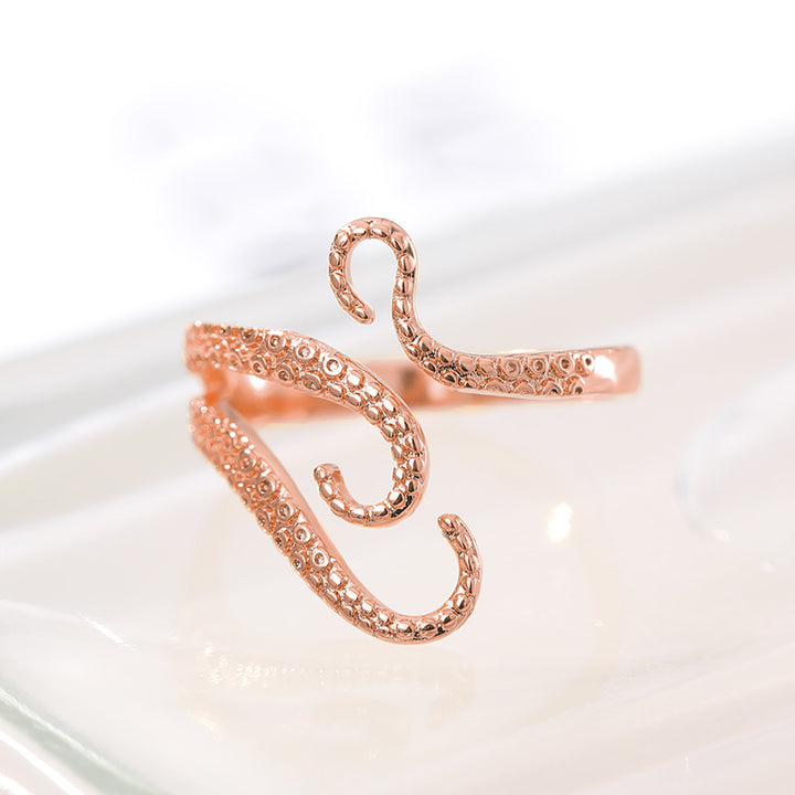 Adjustable Octopus Tentacle Wrap Ring