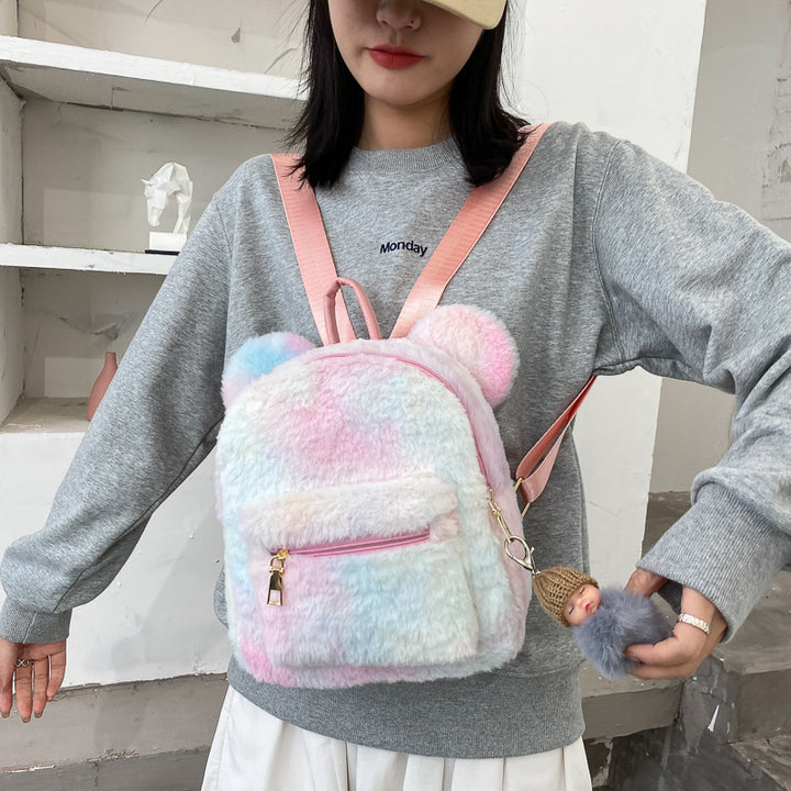 Plush Rabbit Ears Cute Cartoon Cute Children's Backpack