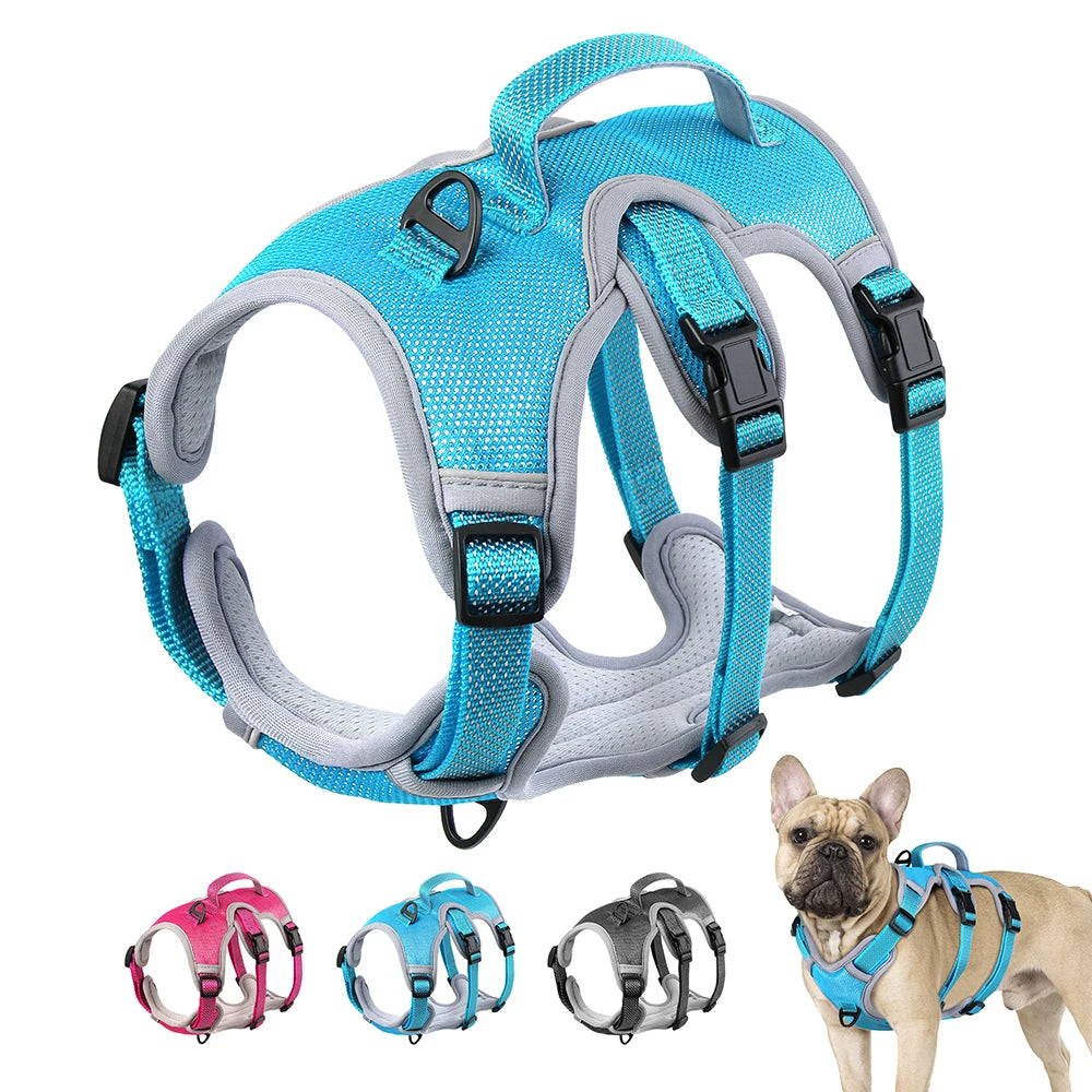 Adjustable Reflective Nylon Dog Harness for Training