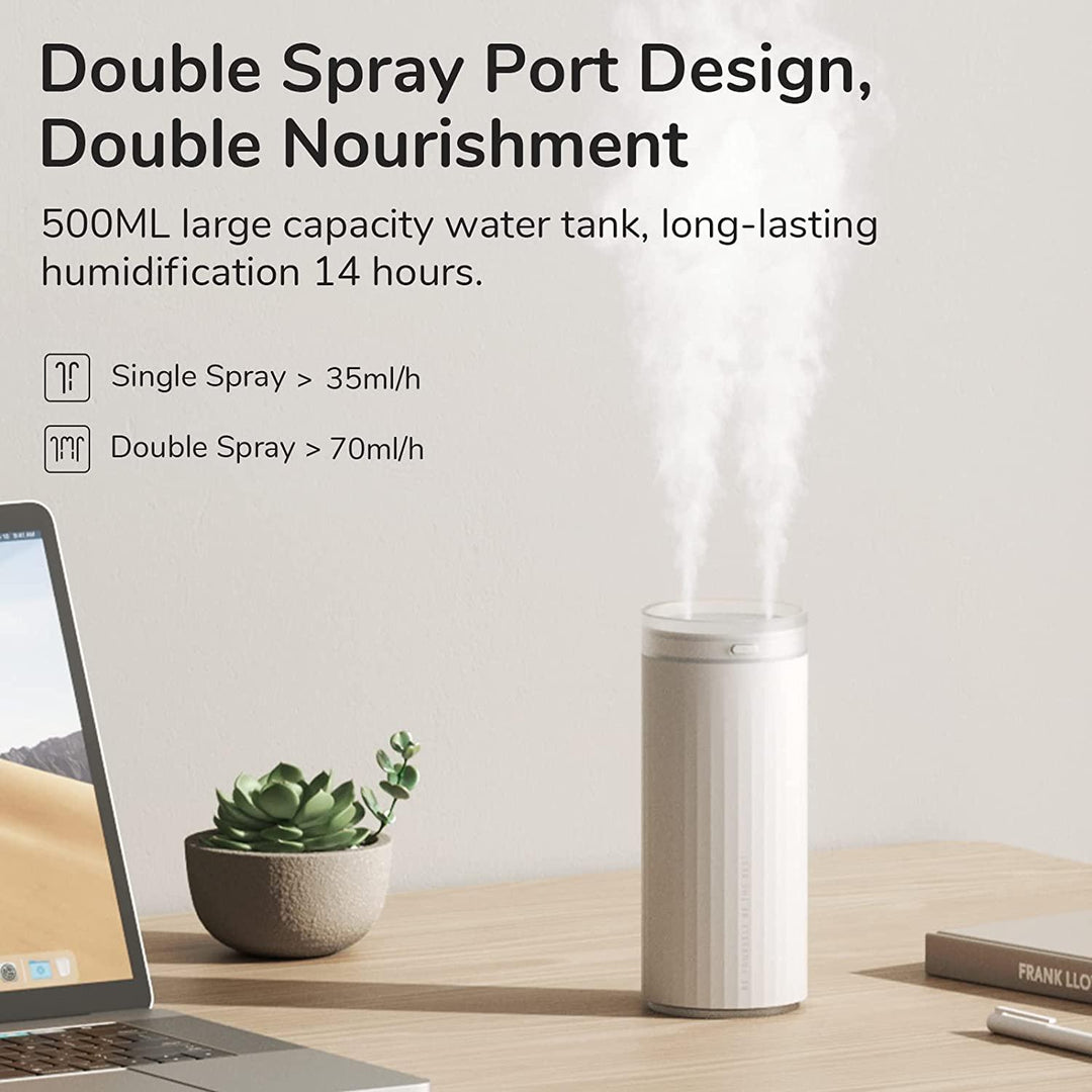 Small Humidifiers 500ml Desk Humidifier Night Light Function Quiet Operation Electric Aroma Diffuser Air Car Humidifier - Trendha