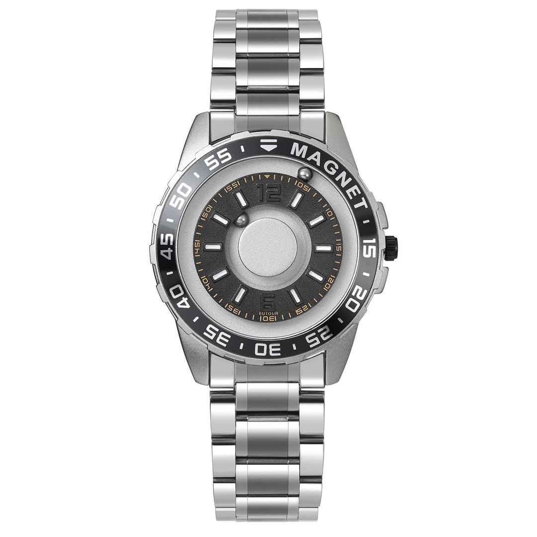 Innovative Magnetic Metal Watch Men&