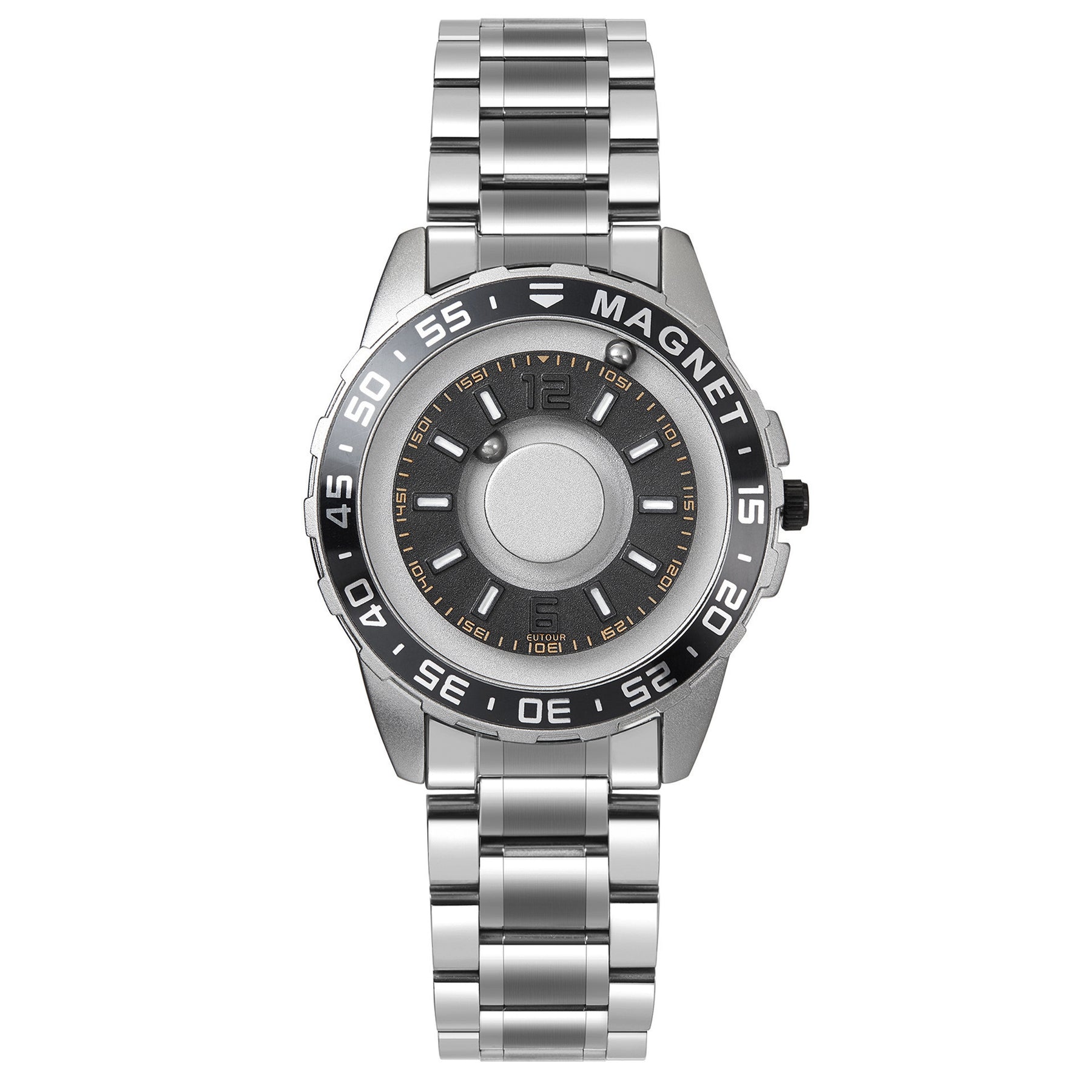Innovative Magnetic Metal Watch Men&