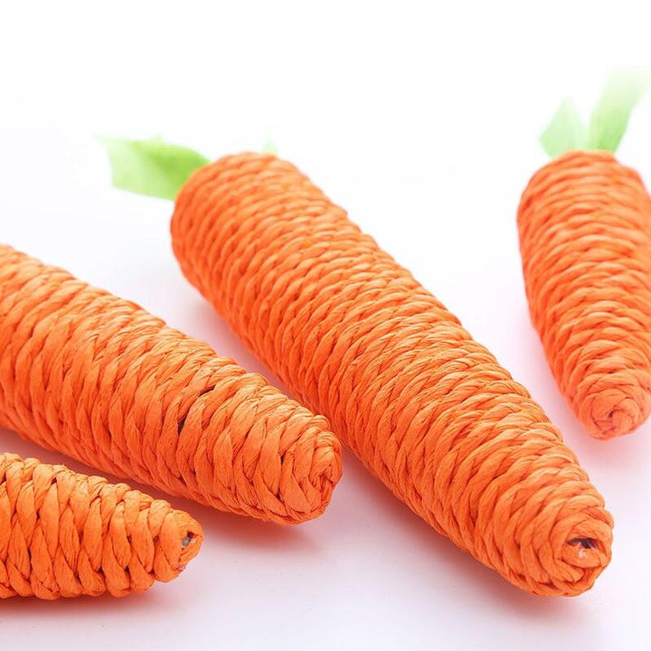 Interactive Carrot Cat Toy: Enticing Bite-Resistant Fun!