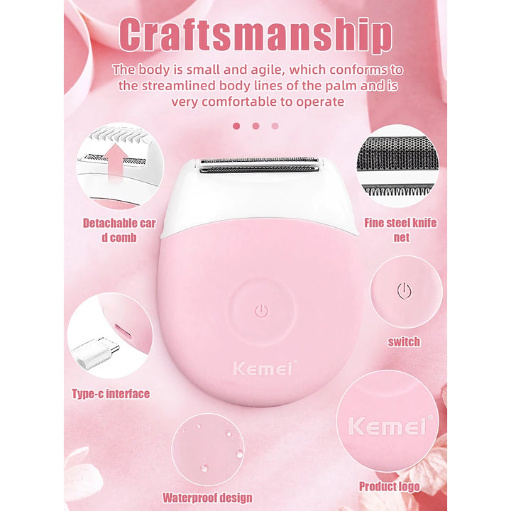 Waterproof Electric Epilator and Hair Remover