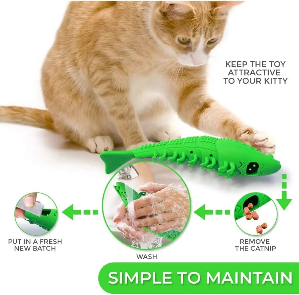 Interactive Cat Toothbrush Toy