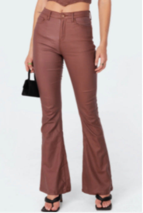 Spring And Autumn New High Waist Breathable Bootcut Trousers