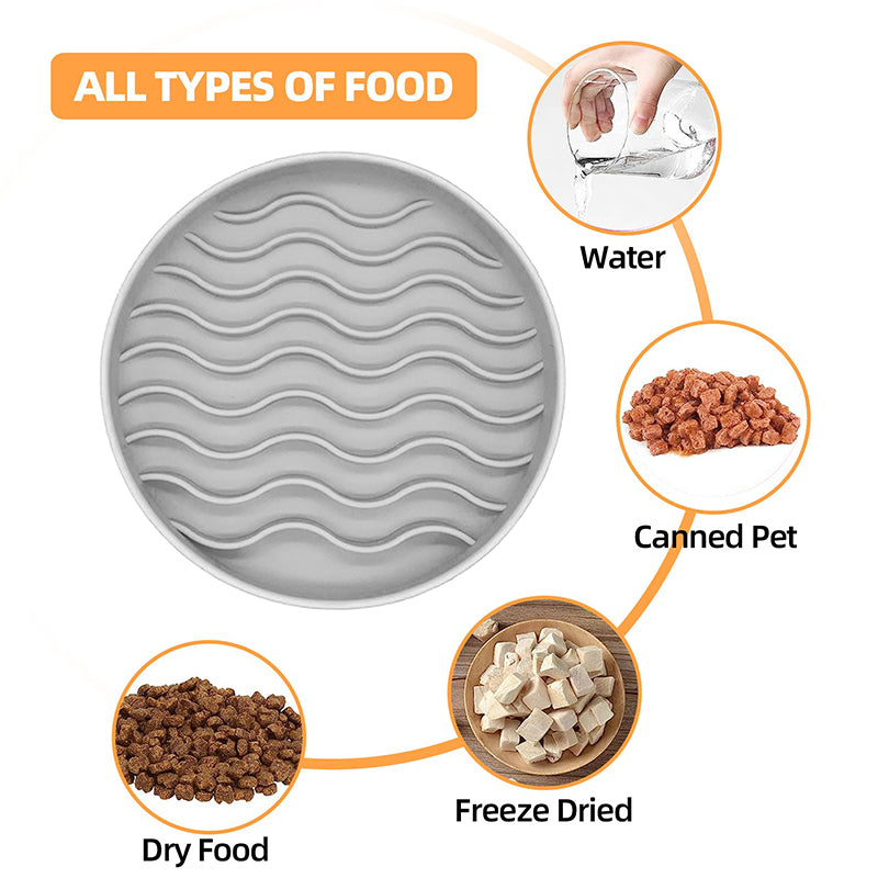 Silicone Non-Skid Slow Feeder Bowl for Dogs