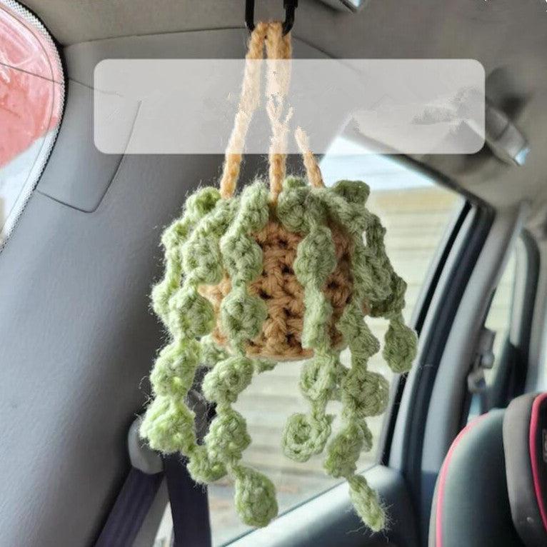 Car Plant Decoration Decoration Knitting Wool - Trendha