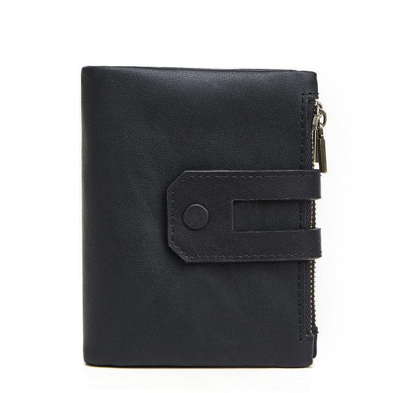 Casual Fashion Double Zipper Multi-card Pocket Wallet - Trendha