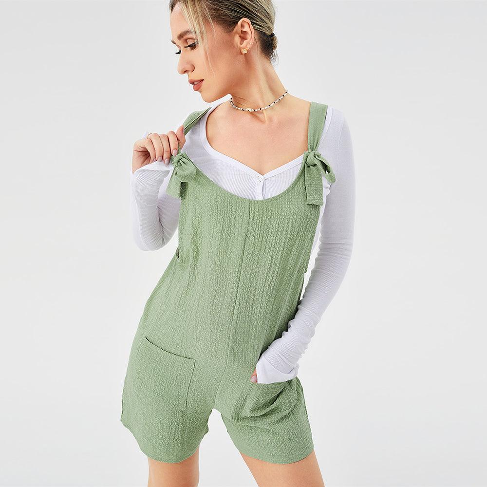 Casual Fashion Suspender Shorts Jumpsuit Strap Pants - Trendha