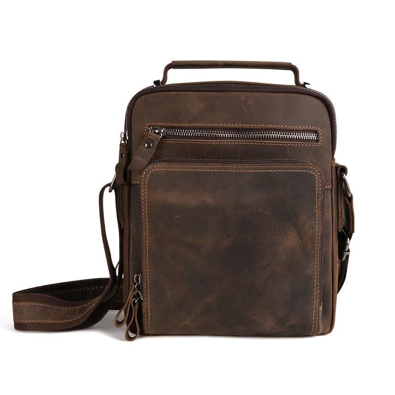 Casual Retro Large-capacity Leather Men's Bag - Trendha