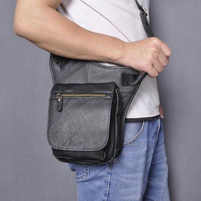 Casual Retro Men's Cowhide Messenger Bag - Trendha