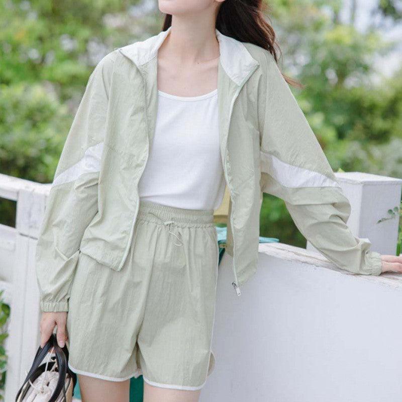Casual Zipper Sun Protection Clothing Suit Women's Sports - Trendha