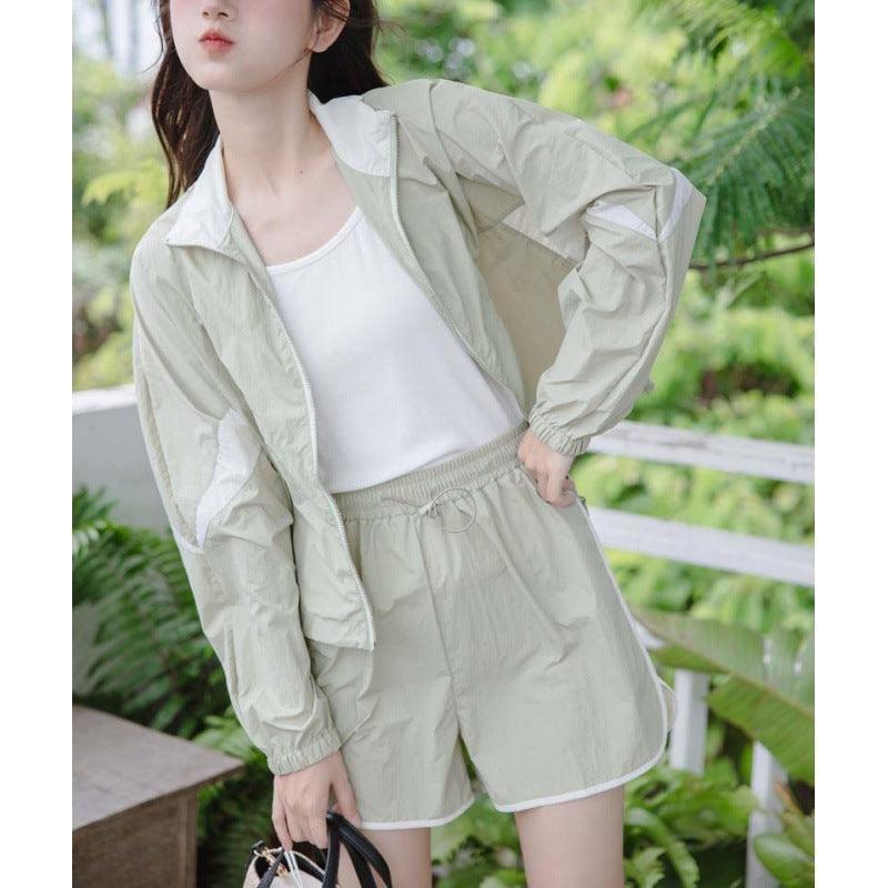 Casual Zipper Sun Protection Clothing Suit Women's Sports - Trendha