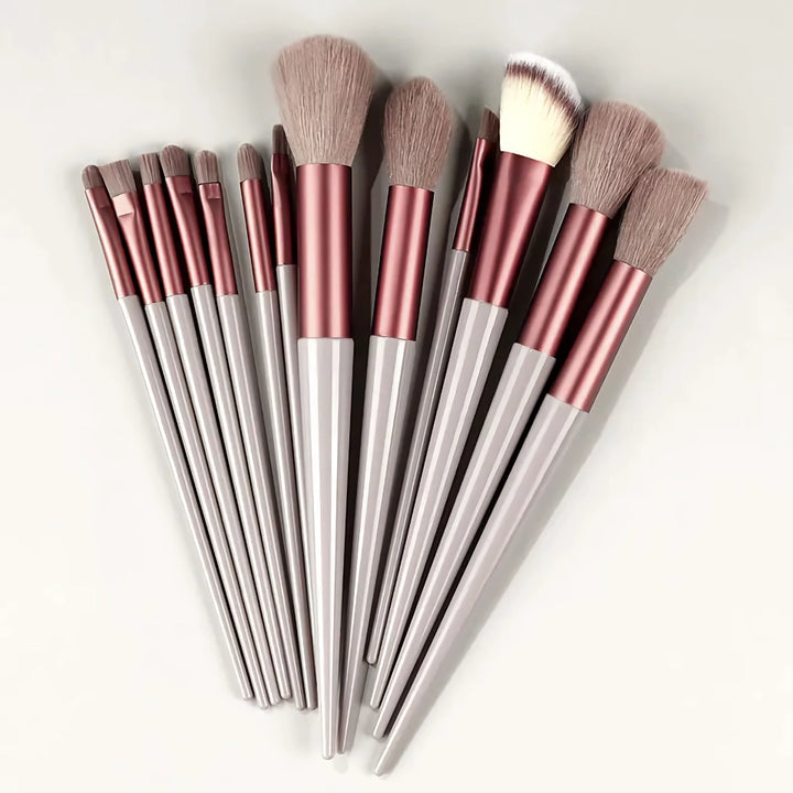 13Pcs Makeup Brushes Set - Soft Fluffy Beauty Tools for Foundation, Blush, Powder, Eyeshadow, Kabuki Blending