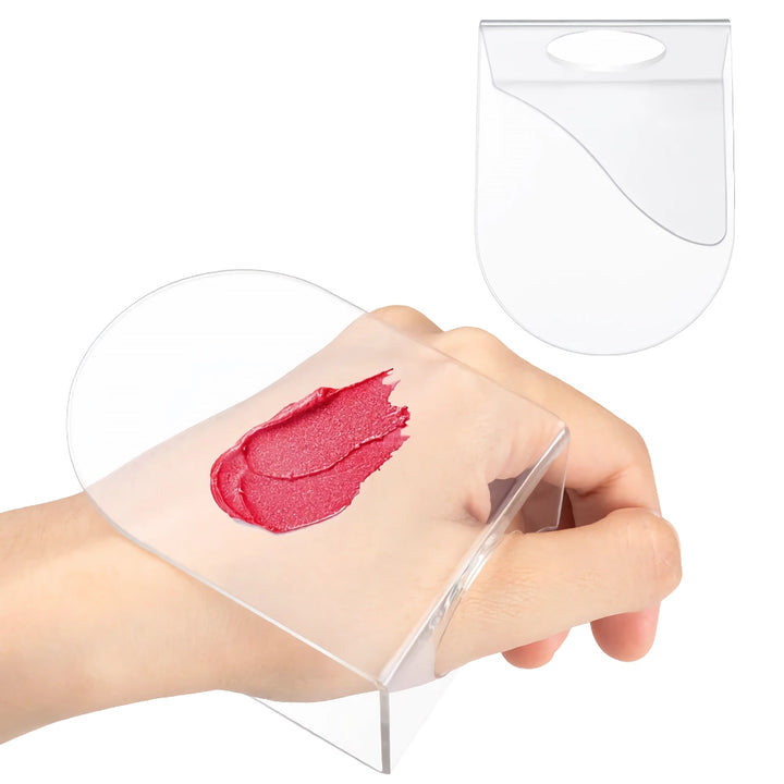 Acrylic Transparent Makeup Palette with Stainless Steel Spatula