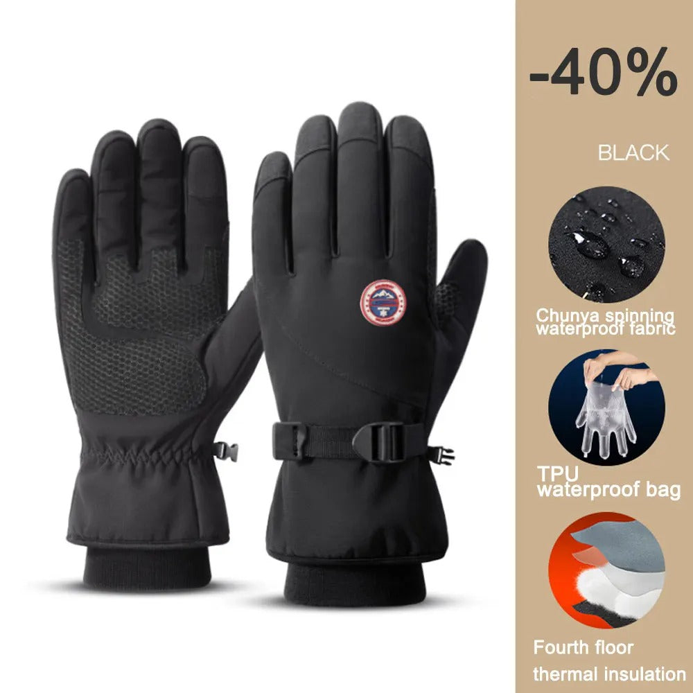 Winter Touch Screen Waterproof Gloves for Cycling, Skiing & Outdoor Sports