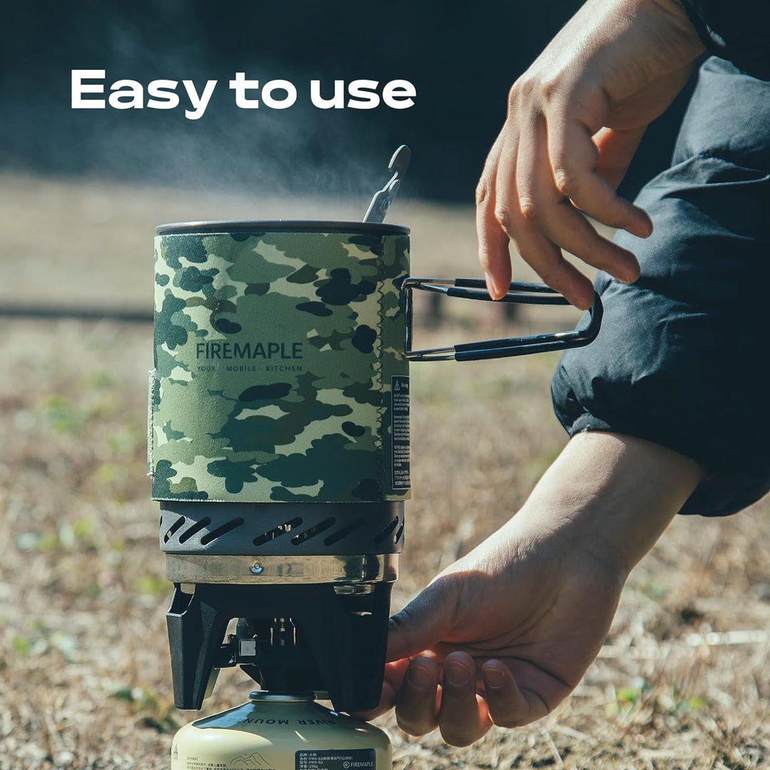 Camouflage Camping Gas Stove Cooking System