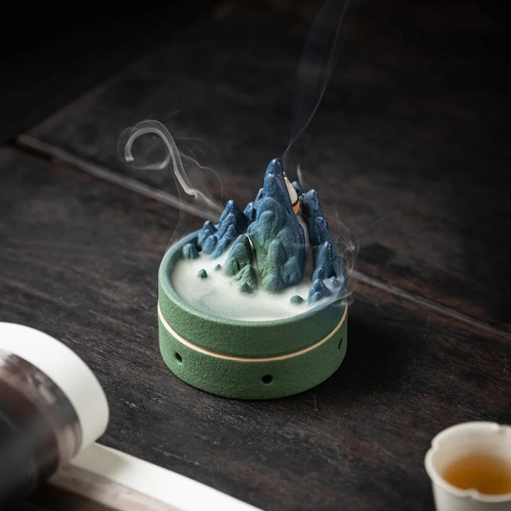 Ceramic Mountains and Rivers Aromatherapy Incense Burner