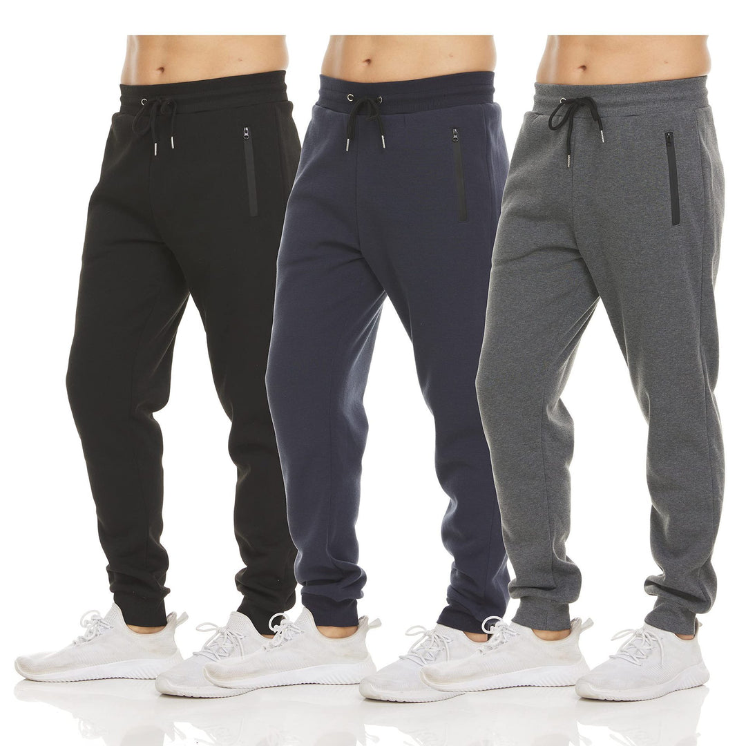 Men's Sports Casual Zipper Ankle-tied Feet Running Trousers