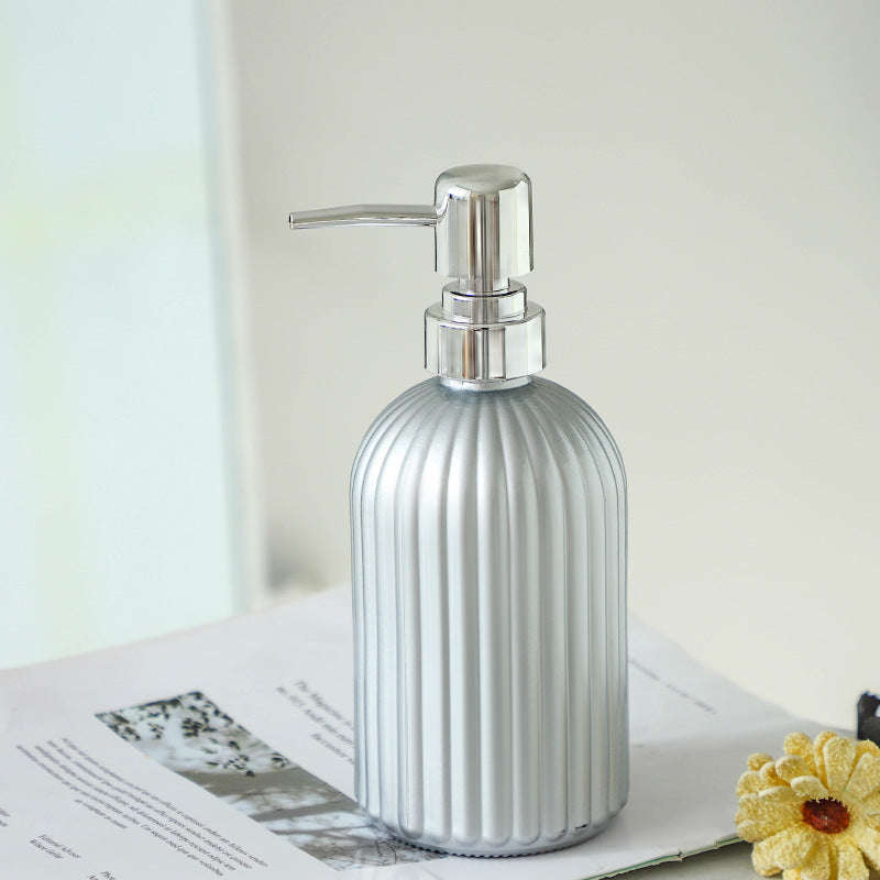 Elegant Glass Lotion and Soap Dispenser – Bathroom Essentials