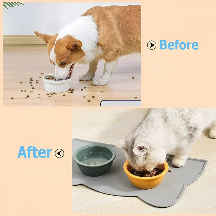 Silicone Waterproof Pet Feeding Mat for Dogs and Cats