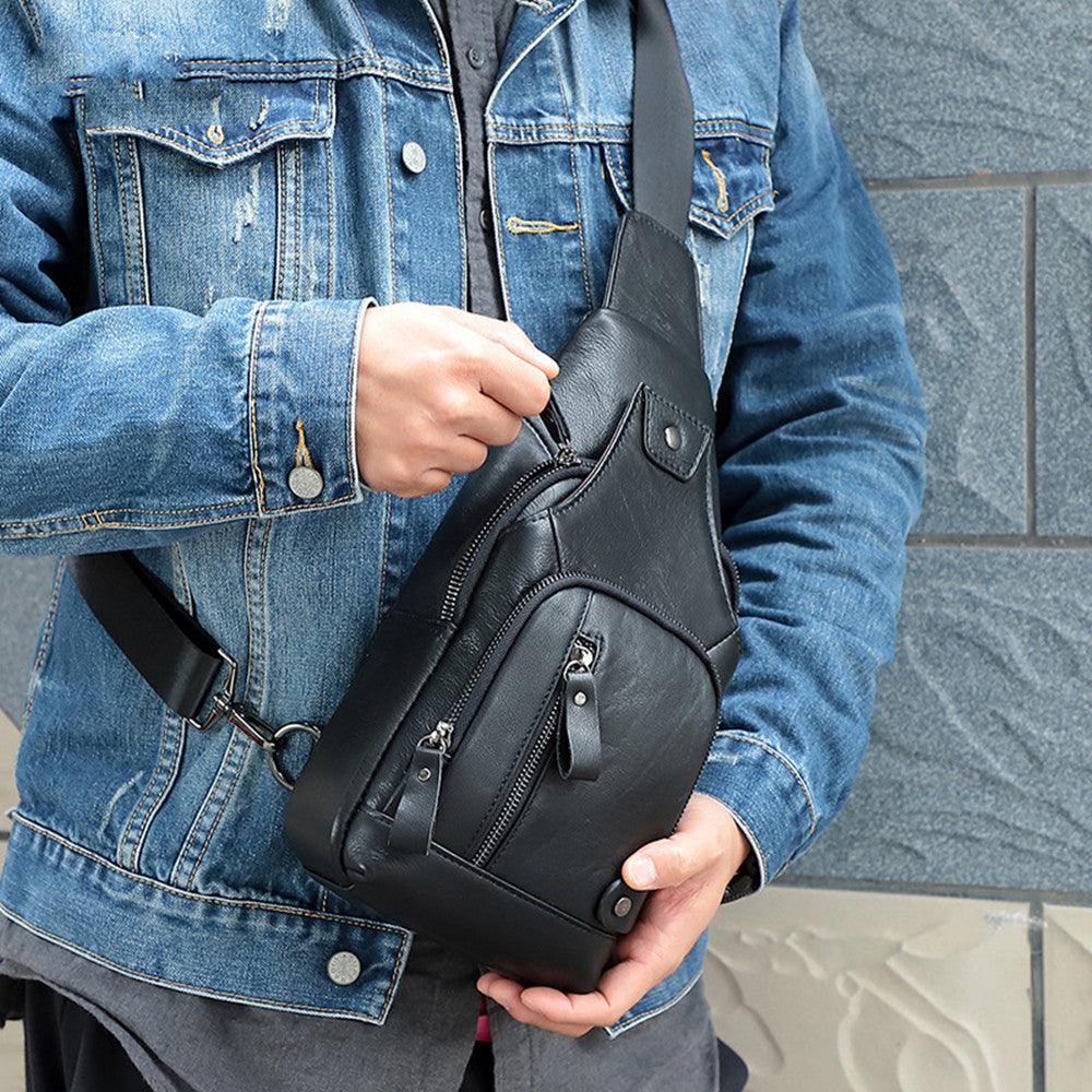 Chest Bag Vintage Shoulder Men's Crossbody - Trendha