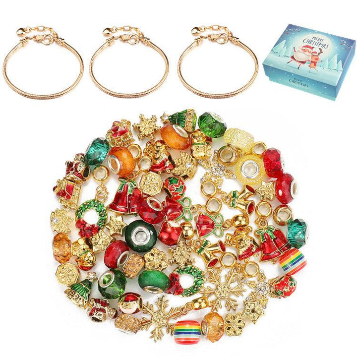 Christmas Beads Alloy Large Hole Beads DIY Set - Trendha
