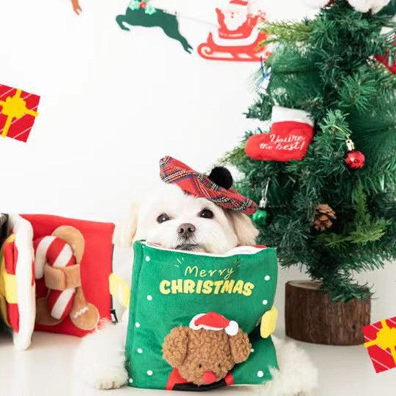 Christmas Cute Cloth Dog Hide Food Book Pet Toys - Trendha