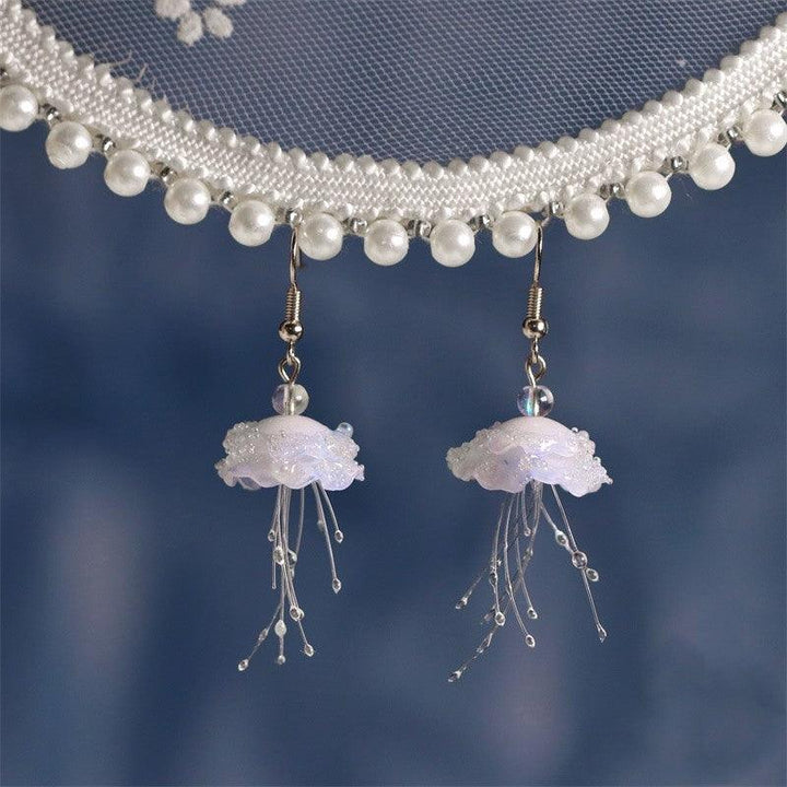 Cloud Fall Jellyfish Earrings Temperament Senior Atmospheric Ins - Trendha