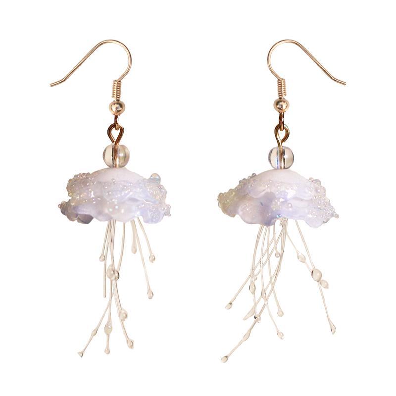 Cloud Fall Jellyfish Earrings Temperament Senior Atmospheric Ins - Trendha