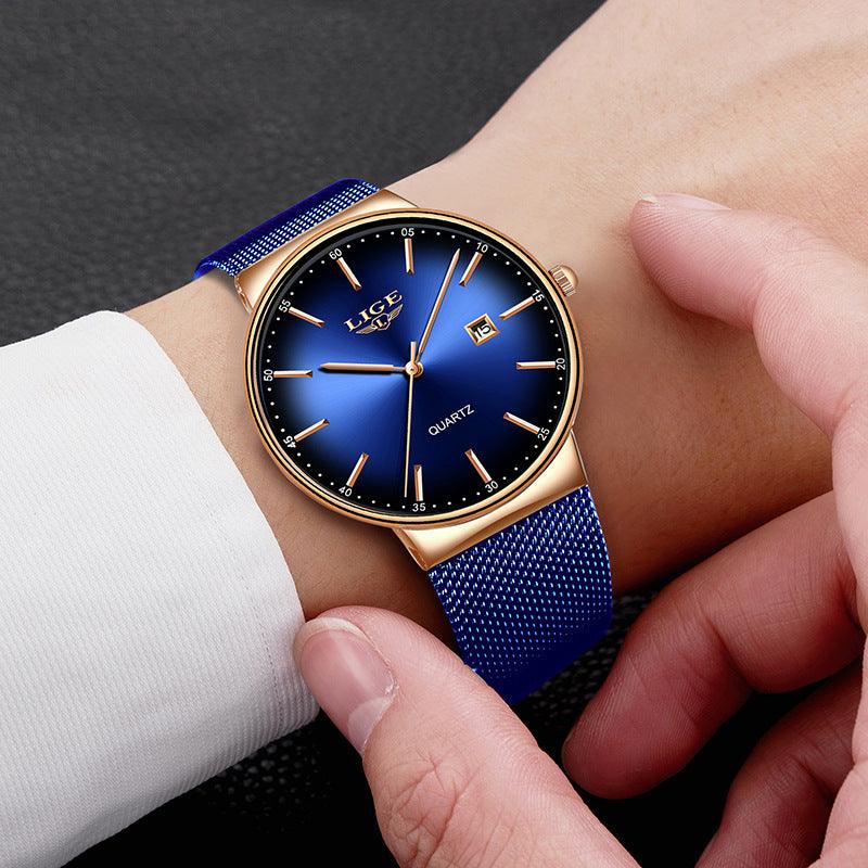 Cool Waterproof Multi-function Mesh Strap Watch - Trendha