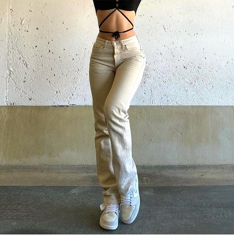 Cotton Denim Women's Casual Slim New Jeans - Trendha