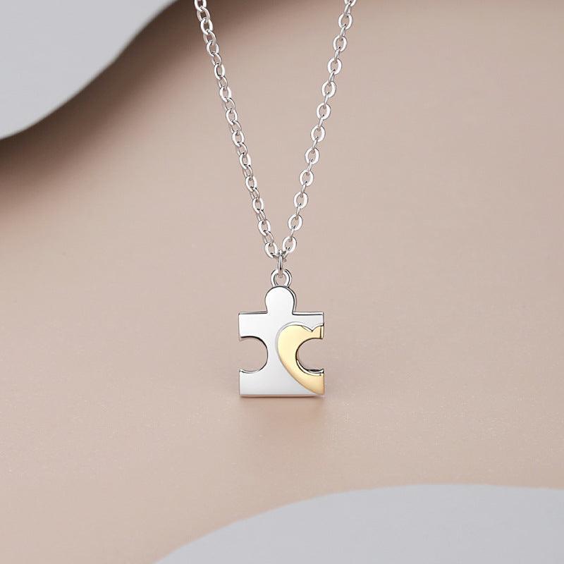Couple Fashion Sterling Silver Necklace - Trendha