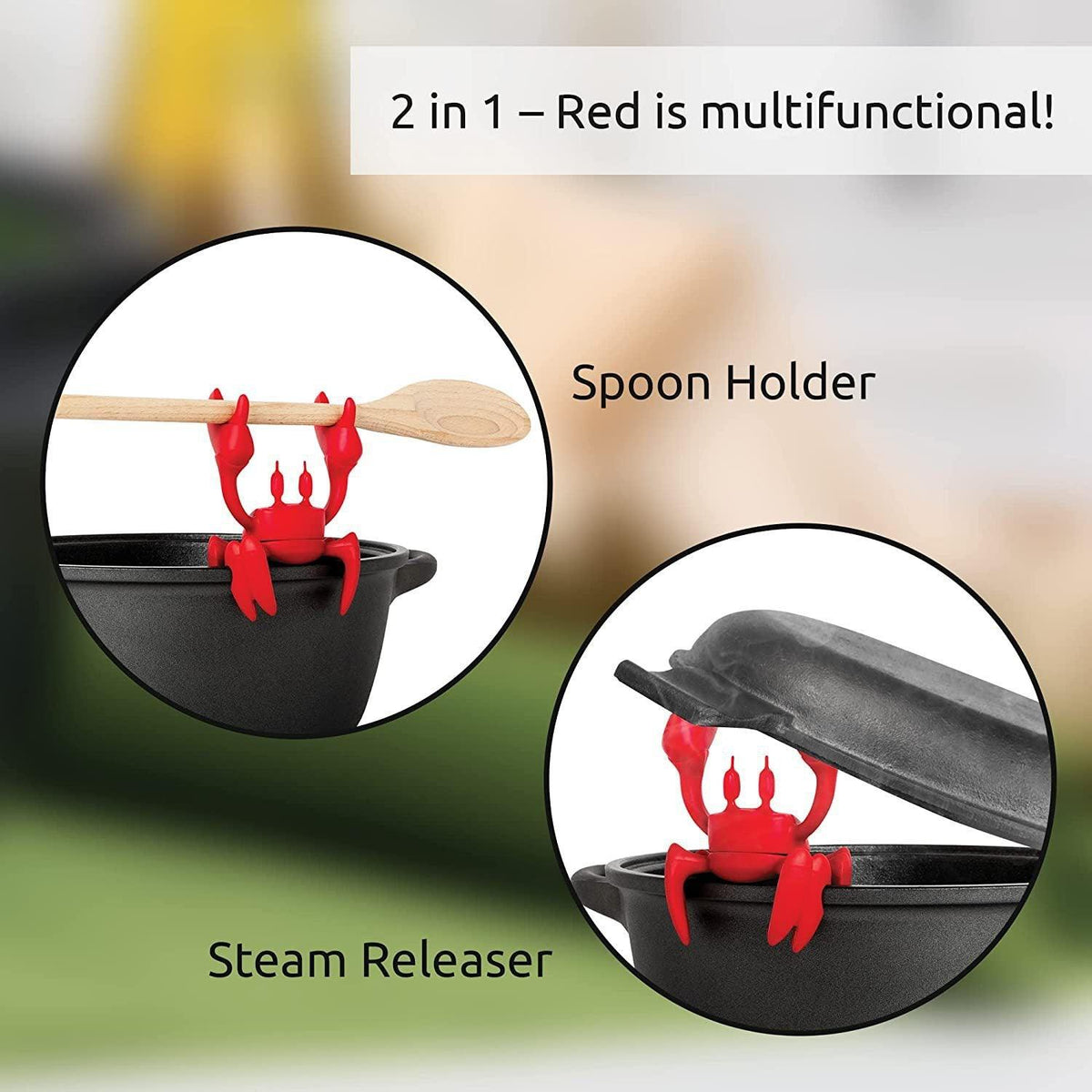 Crab Pot Side Clip Silicone Tableware Stand - Trendha