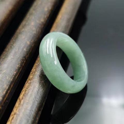 Polished Green Stone Ring