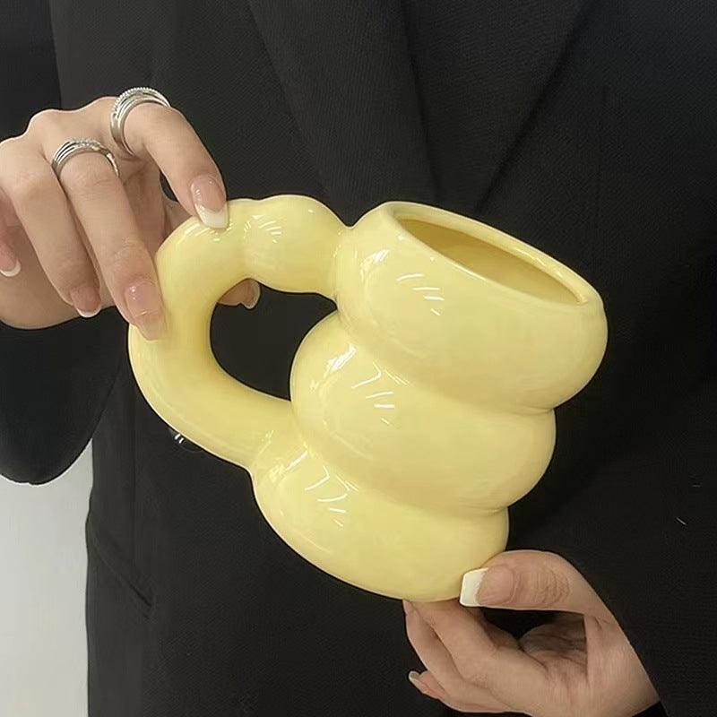 Creative High Sense Good-looking Couple Ceramic Mug - Trendha