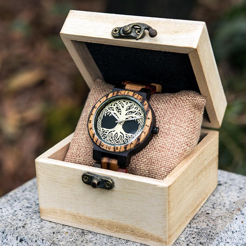 Creative Men's Wooden Quartz Watch - Trendha